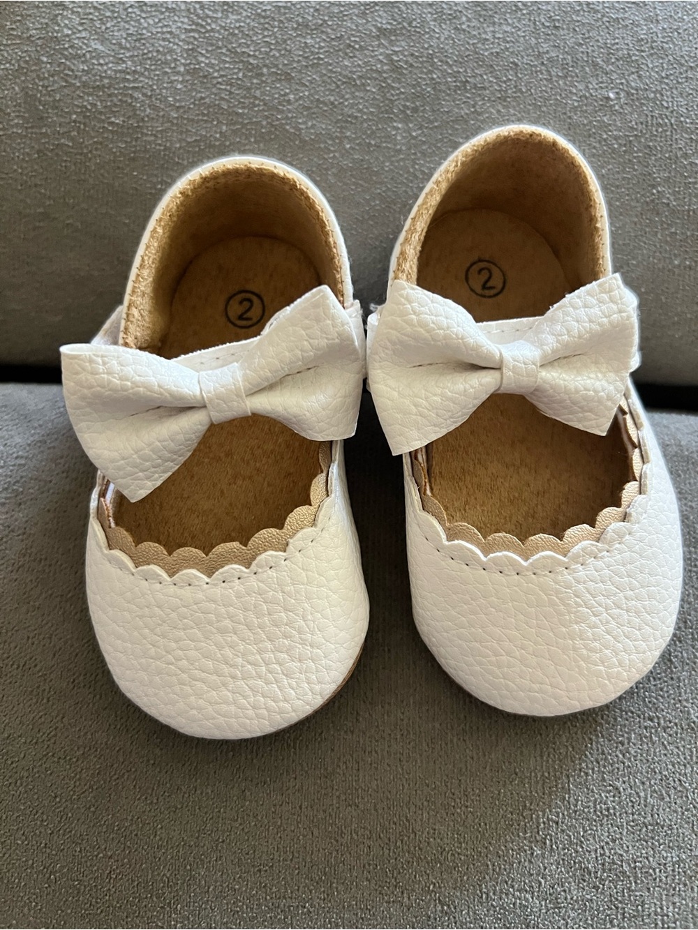⭐️Classic White Bow Mary Jane Kids Shoes